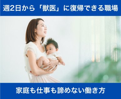 【愛知】パート獣医｜週2のみ可｜ホワイト認定｜ブランク可 