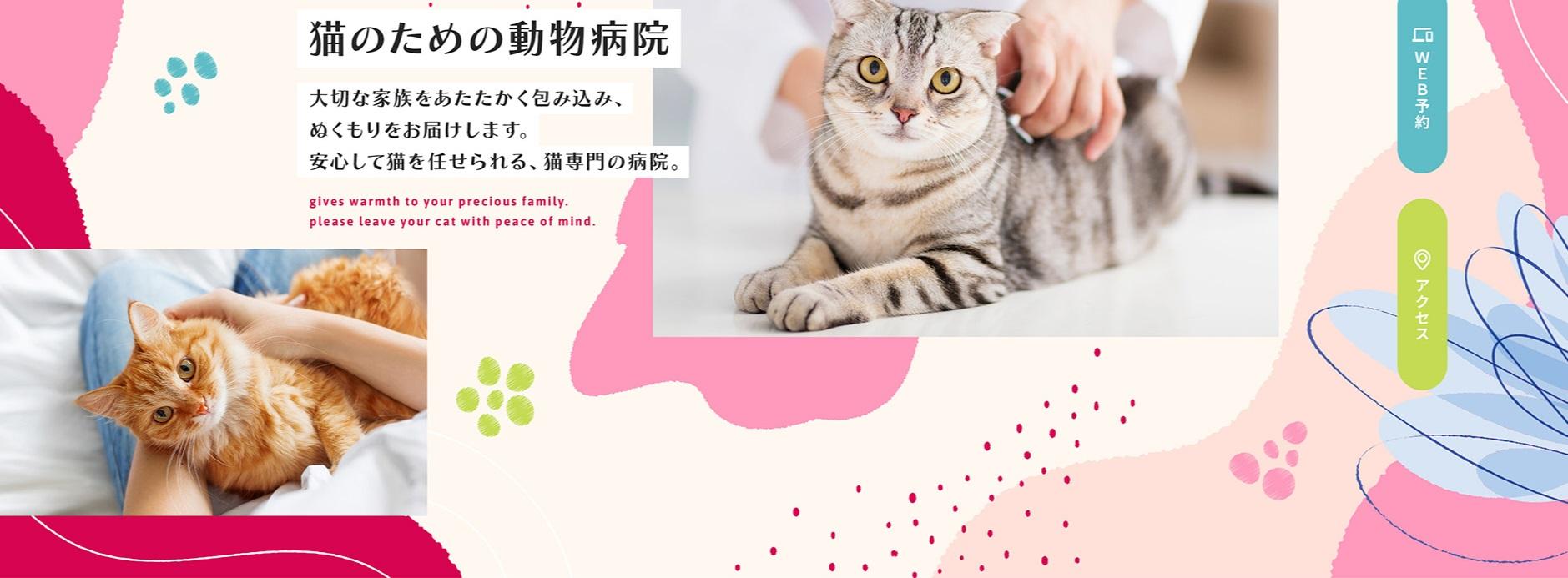 わたしのネコのクリニック｜猫診療メインの獣医師 毎週2連休・18時診療