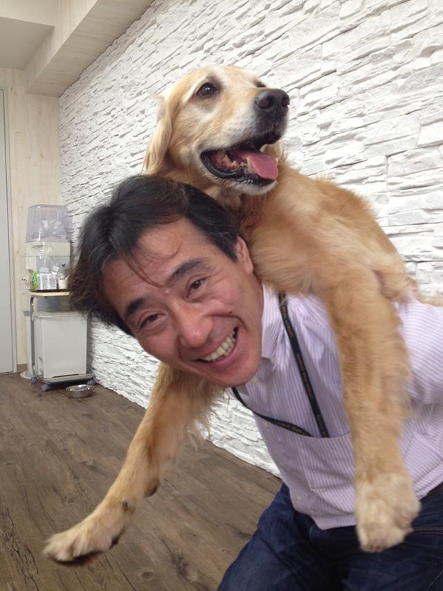 創設者の森山と愛犬ボイシー