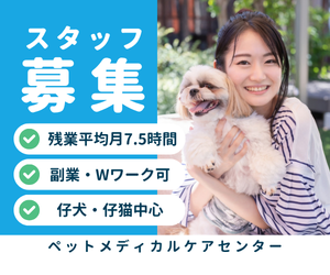 【正社員】実務経験1年以上｜動物看護師