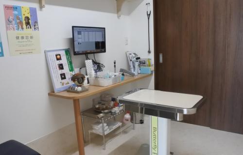 診察室は大型犬、眼科検査、エコー検査等に対応できるよう３室あります。