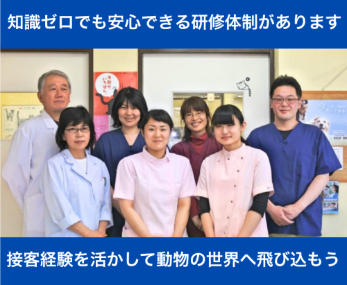 【動物病院受付】流山市｜動物好き・未経験歓迎