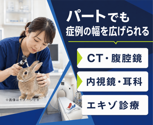 【高槻】獣医師｜非常勤｜週2日〜◎｜子育てと両立しやすい環境