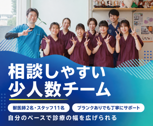 【福生市】獣医師｜腫瘍学び×家庭両立｜午前のみOK