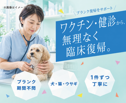 【立川】獣医師パート｜週1日〜｜ブランクOK