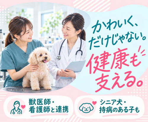 【トリマー】獣医師監修｜月給最大30万｜住宅手当あり