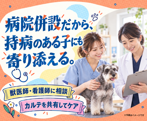 【新潟】パートトリマー｜動物病院併設｜ノルマなし・残業ほぼ０